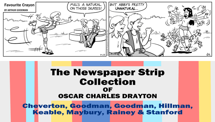 Favourite Crayon - 23rd July 1975. Excerpt from "The Newspaper Strip Collection of Oscar Charles Drayton".