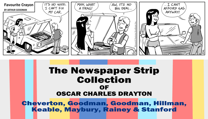 Favourite Crayon - 25th July 1975. Excerpt from "The Newspaper Strip Collection of Oscar Charles Drayton".