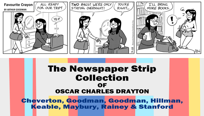 Favourite Crayon - 28th July 1975. Excerpt from "The Newspaper Strip Collection of Oscar Charles Drayton".