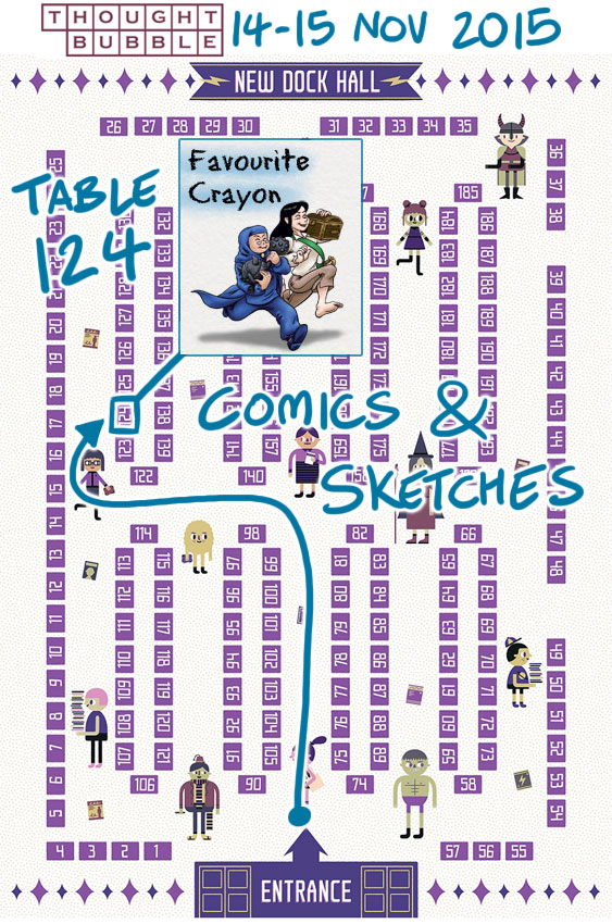 Thought Bubble Map - Favourite Crayon - Table 124, New Dock Hall